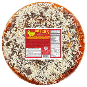 Butch's buffalo style pizza with sausage