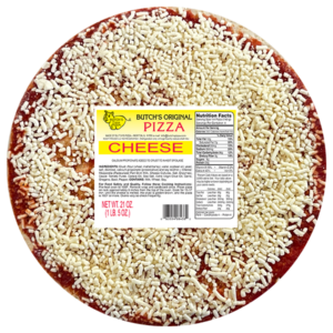 Butch's original cheese pizza