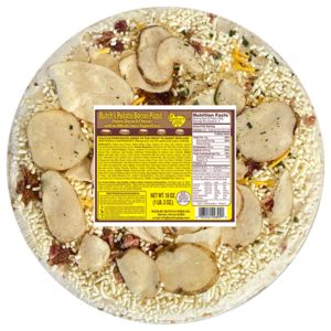 Butch's potato bacon pizza